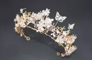 Gold Bridal Headpiece Vintage Butterflies Tiara Crown Headpieces Hair Crown