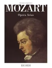 Mozart Opera Arias for Mezzo-Soprano Piano Vocal Classical Sheet Music Book