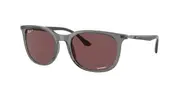 Ray-Ban RB4386 Polarized 6650AF Men's Sunglasses Grey Size 54