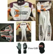 EXPRIT Embroidered GO KART RACE SUIT CIK/FIA LEVEL 2 APROVED WITH SHOES & GLOVES