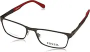 [FOSSIL] FOS 7028 Men's Eyeglass Frame, Black, EU 55 (One Size Fits Most), Black