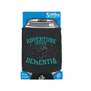 Powder Monkeez Adventure Before Dementia Snowboard - Funny Novelty Stubby Holder With Base