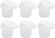 Haofy Food Quality Heat -Resistant Dessert Cups with Lids, 10 Percent Plastic Pudding Cup for Ice Fruit, Versatile Reusable Yoghurt for Parties (500ML)