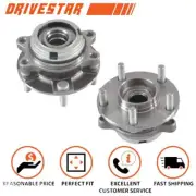 Drivestar 2pcs Front 5 Lug w/ABS Wheel Hub Bearing for 03-09 Nissan Murano Quest (for: Nissan)