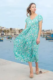 Madeira Tie Front Dress--ORI-51660