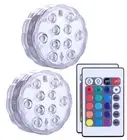 2PC Swimming Pool Light RGB LED Bulb Underwater Color Vase Decor Lights & Remote