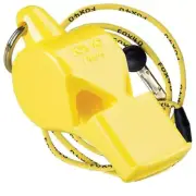 YELLOW Fox 40 PEARL Whistle Official Coach Safety Alert Rescue FREE LANYARD