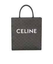Medium Vertical Cabas in Triomphe Canvas with Celine Print One size Black