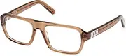 [GCDS] GD5038 045 Shiny Light Brown 55/17/140 Unisex Glasses, 045 Shiny Light Brown, 55/17/140