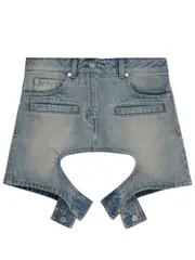 [courreges] Chaps 藍色牛仔裙