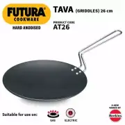 Hawkins Futura Hard Anodised Roti Paratha Tawa Griddle , 26 cm, Black