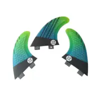 3PCS FCS Gradient Color Surfboard Shark Fins G5 Surfing Thruster SUP Fins OZ