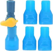 5pcs Hydration Bag Bite Valve, Food Grade Silicone with Straight Tube Connector, Bite Valve Replacement Silicone Hydration Bag Nozzle, Suitable for Cycling