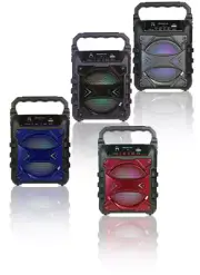 Fully Amplified BLUETOOTH Portable 500 Watts Peak Power 4” Speaker