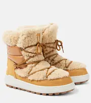 [Bogner] Bogner Chamonix S 10 shearling-trimmed snow boots AU 11 brown