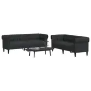 Sofa Set Upholstered Couch Settee with Wooden Frame Living Room Fabric vidaXL