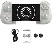 Wireless Bluetooth-Compatible Mobile Phone Gaming Controller with Cooling Fan Stretchable Game Controller Hall Effect Joystick Extendable Gamepad Turbo/Vibration for Android for Switch/PC
