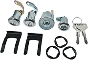 Ignition Switch & Door Lock Cylinder Set Fits Land Cruiser BJ40 FJ40 FJ43 FJ45 1969-1986，Replace 69005-90316 6900590316