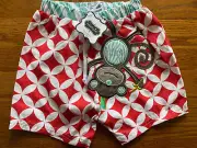 NWT MUD PIE BABY Boutique SAFARI MONKEY SWIM TRUNKS 2T/3T
