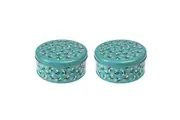 2x Rex London Cake Tin Kitchen Pantry Food Storage Can Round 24cm Bumblebee