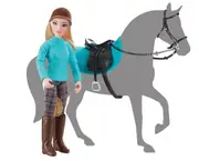 Breyer Horses Heather English Rider Doll Figure Saddle & Bridle Classic 1:12 Scale