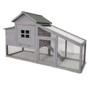 Flyline A-Frame Chicken Coop Hutch with Run Chicken Coop