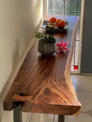 Hallway Table console, large 1.8 Meter 180 cm length 100% unique designed by nature._Table OS36