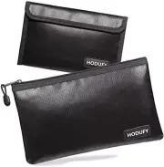 Fireproof Money Bag, 10.6"x6.7", 5"x8" Small Cash Storage Pouch