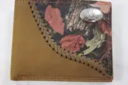 ZEP PRO Virginia Cavaliers Fence Row Camo Leather bifold Wallet Tin Gift Box