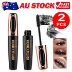 2PCS Eyelash Extension Black Makeup Silk Fiber Mascara Waterproof Kits Eye Lash