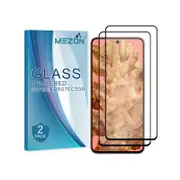 2 Pack MEZON Google Pixel 8 (6.2") Full Cover Tempered Glass Screen Protectors