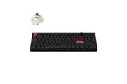 Keychron Q3 Max QMK/VIA Wireless TenKeyLess RGB Hot-Swap Side-Printed Keycaps Carbon Black Custom Mechanical Keyboard - Brown Switch [KBKCQ3MM3S]