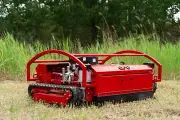 Remote Controlled Track Mower 1300mm Cutting Deck For Steep Hill / Slope (27HP)