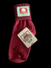 Vintage Step into Two Feet Ahead Bobby Sox Kids Size 7-8 1/2 NWT Maroon