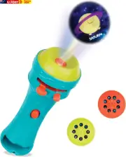 Toys by Battat BX1940Z Projector Night-Time Toy for Kids – 2 Slide-In Space Reel