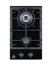 TRINITY 30cm Gas Cooktop 2 Burners Black Glass TRG302BK