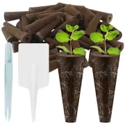 10/20Pcs Grow Sponges Kit 10 Plant Labels for for Hydroponics Seed Starter