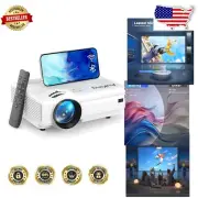 Wireless Bluetooth Mini Projector - Full HD 1080P with Zoom & Eye Protection