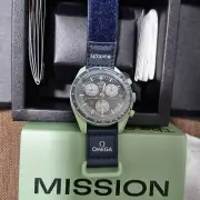 OMEGA X Swatch Mission To Earth Speedmaster Green Unisex Adult Watch - S033G100