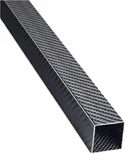 Twill Gloss 3K Full Carbon Fiber Square Tube 1000mm Rectangular High Strength Pipe OD 10mm 15mm 20mm 22mm 25mm 30mm 1pc (20x20x17x1000mm)