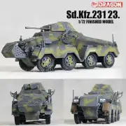 DRAGON WWII GERMAN Sd.Kfz.231 23. 1/72 tank model finished non diecast