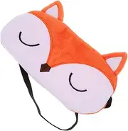 Beavorty Cartoon Fox Eye Mask for Sleeping Comfortable Sleep Shade with Elastic Band Travel Accessory for Home Office and Outdoor Use Lightweight Breathable Design