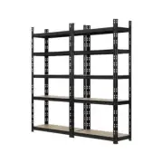 2x Warehouse Storage Rack 5-tier 1.8m