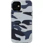 Slim Shockproof Fashion Hard TPU Case Cover for iPhone 12 Pro Max 6.7 BLUE CAMO