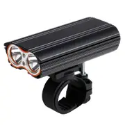 Large Floodlight 4400mAh Battery Bicycle Headlight 4 Modes USB Rechargeable
