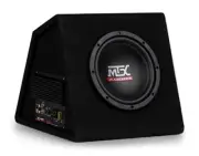 MTX AUDIO RTP8A 8" 120W Car Loaded Subwoofer Enclosure Amplified Box Vented