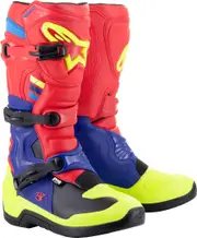 Alpinestars Tech 3 Motocross Boots, red-blue, Size 45 46 for Men Red Blue