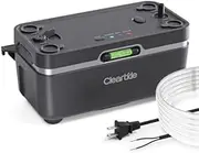 Cleartide Condensate Pump, 25dB Ultra-Quiet, 1/50 HP, 110 GPH, 23.6ft Lift, Automatic Condensate Removal Pump with Safety Switch and Tubing for HVAC, Tankless Design, 100-240V, Grey, 1 Pack