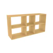 Lugna 183 x 1406 x 390mm Sand 2 x 3 Wide Cube Storage