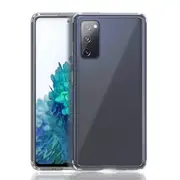 ZUSLAB Galaxy S20 FE 5G Slim Hybrid Case Protective Transparent Hard Back Cover - Clear